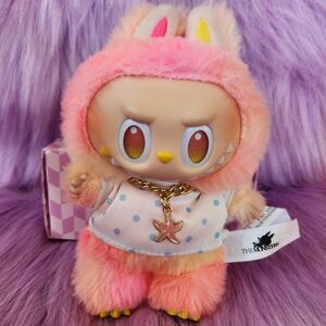 Labubu Starfish Coral Pendant Gold Necklace ♡Doll & Oufit NOT INCLUDED♡